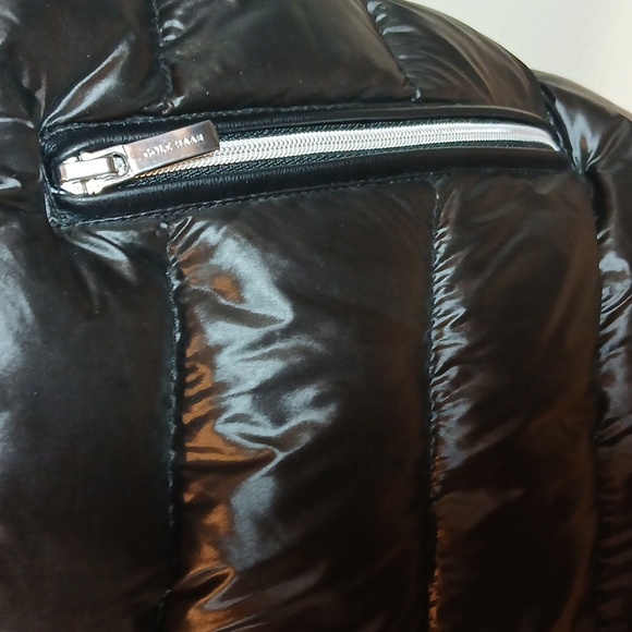 Cole Haan Women's Puffer Active hoodie jacket in Black size Small - Picture 5 of 12